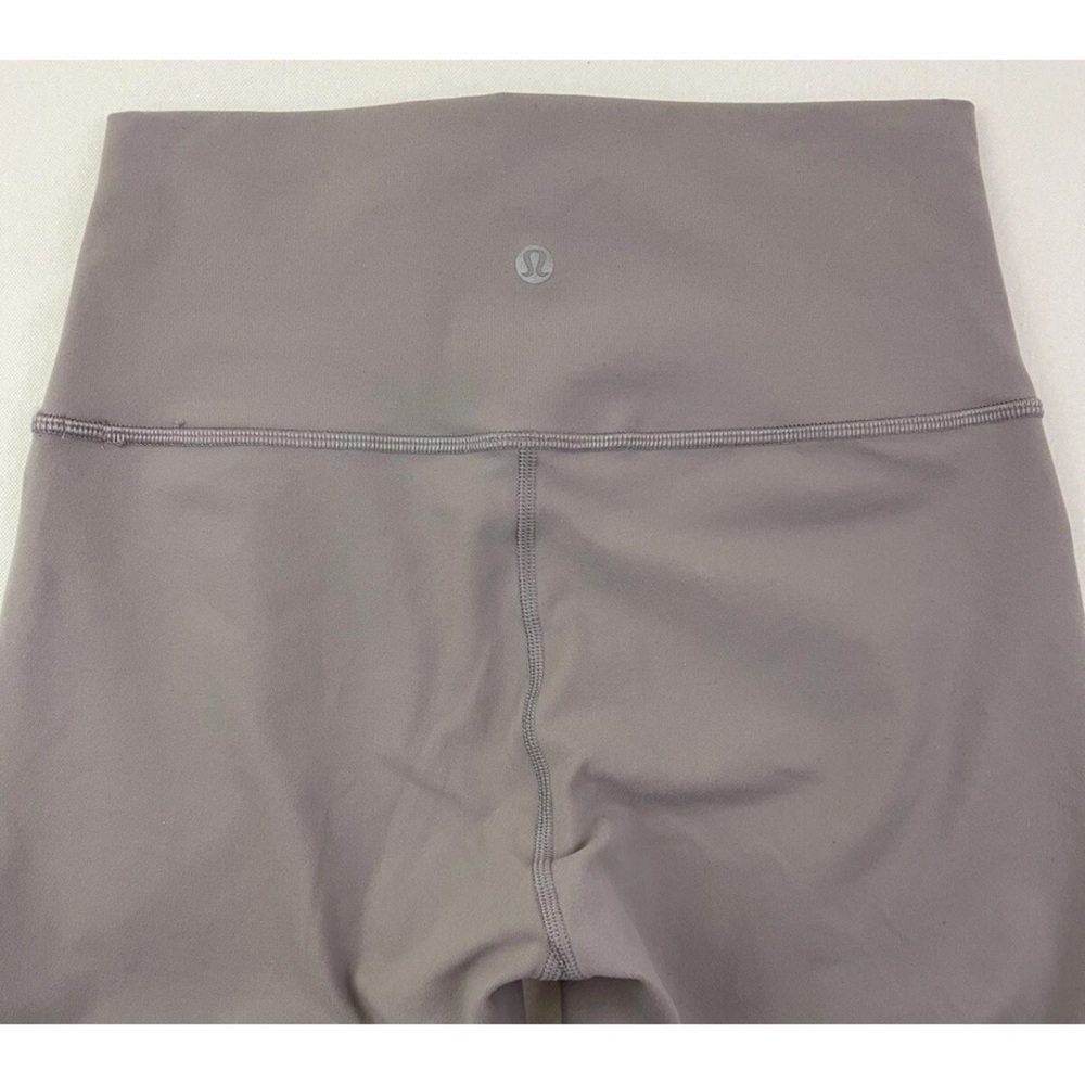 Lululemon Wunder Under Leggings Size 6 Gray Dark Chrome High Rise Mesh Geometric - Picture 7 of 10